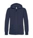 B&C - Sweatshirt à capuche et fermeture zippée - Femme (Bleu marine) - UTBC2014