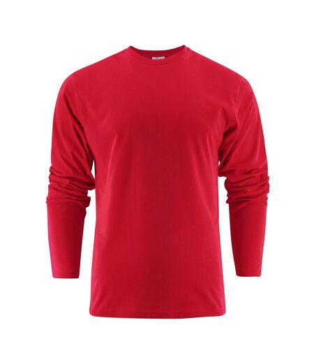 T-shirt Manches Longues Heavy Homme Rouge Printer