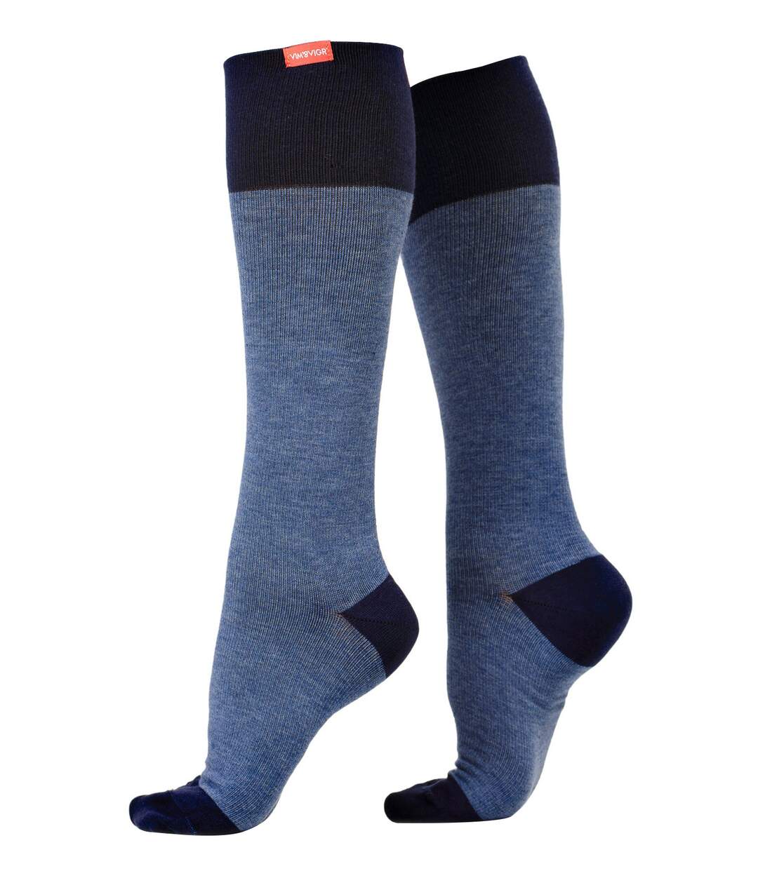 VIM&VIGR - Chaussettes Contention Femme Homme | Coton 30-40 mmhg Bas Compression