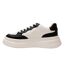 Womens/ladies Ari Casual Platform Trainers Black White Kappa-2