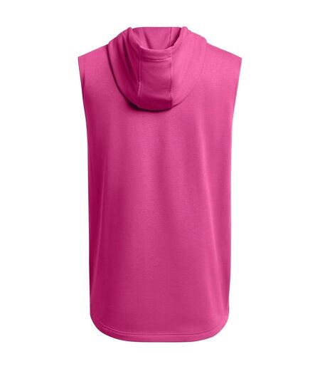 Sweat À Capuche Sans Manches Motif/style Tête De Taureau Homme Rose Under Armour