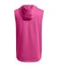 Sweat À Capuche Sans Manches Motif/style Tête De Taureau Homme Rose Under Armour-3