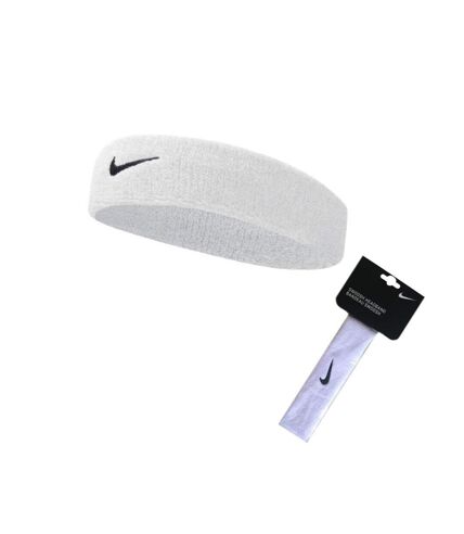 Nike Unisex Adults Swoosh Headband (White)