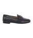 Womens/ladies Greek Leather Low Heel Penny Loafers Black Dune London-1