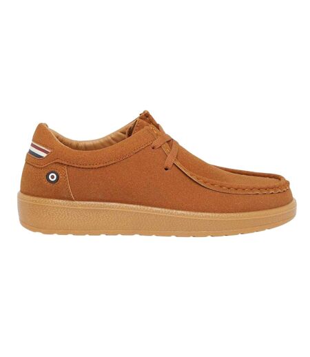 Mens Presley Flat Trainers Tan Lambretta