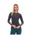 Womens/ladies Series-3 Long-sleeved Top Charcoal Skins-1