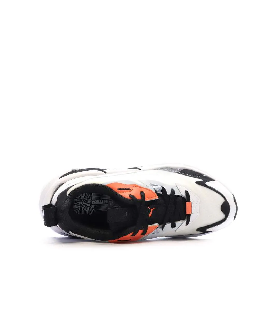 Baskets blanches/noires femme puma spina-4