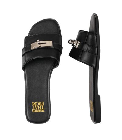 Claquettes Emmeline Femme Noir Where´s That From