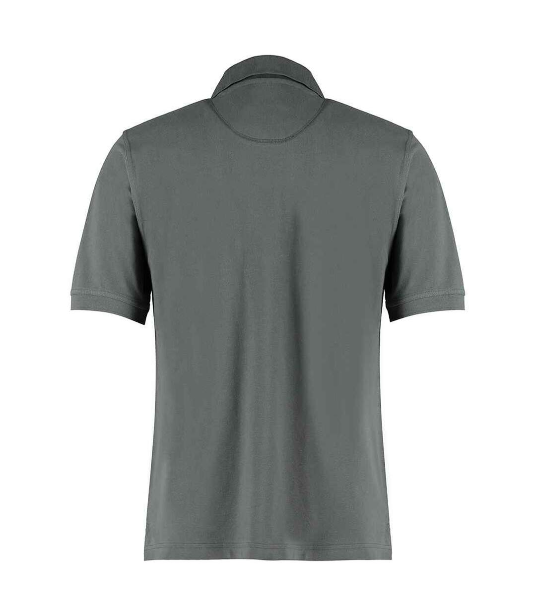 Mens Klassic Cotton Superwash 60c Polo Shirt Dark Grey Kustom Kit-2