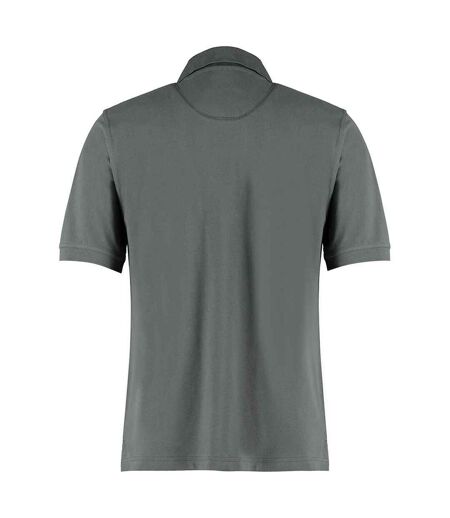 Mens Klassic Cotton Superwash 60c Polo Shirt Dark Grey Kustom Kit