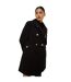 Womens/ladies dolly military button petite trench coat black Dorothy Perkins