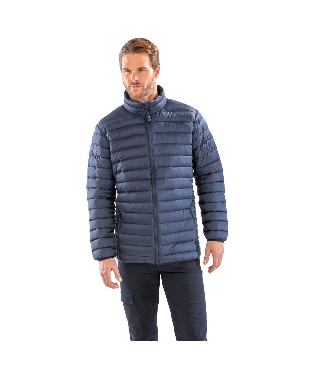 Doudoune Matelassée Homme Bleu Marine Result Genuine Recycled-1