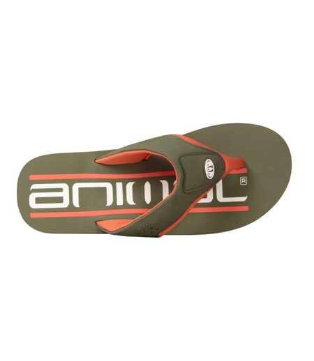 Tongs Jekyl Homme Vert Foncé Animal