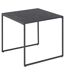 Table d'appoint carré en mélaminé et métal - L.50 cm x H. 45 cm - Noir-1