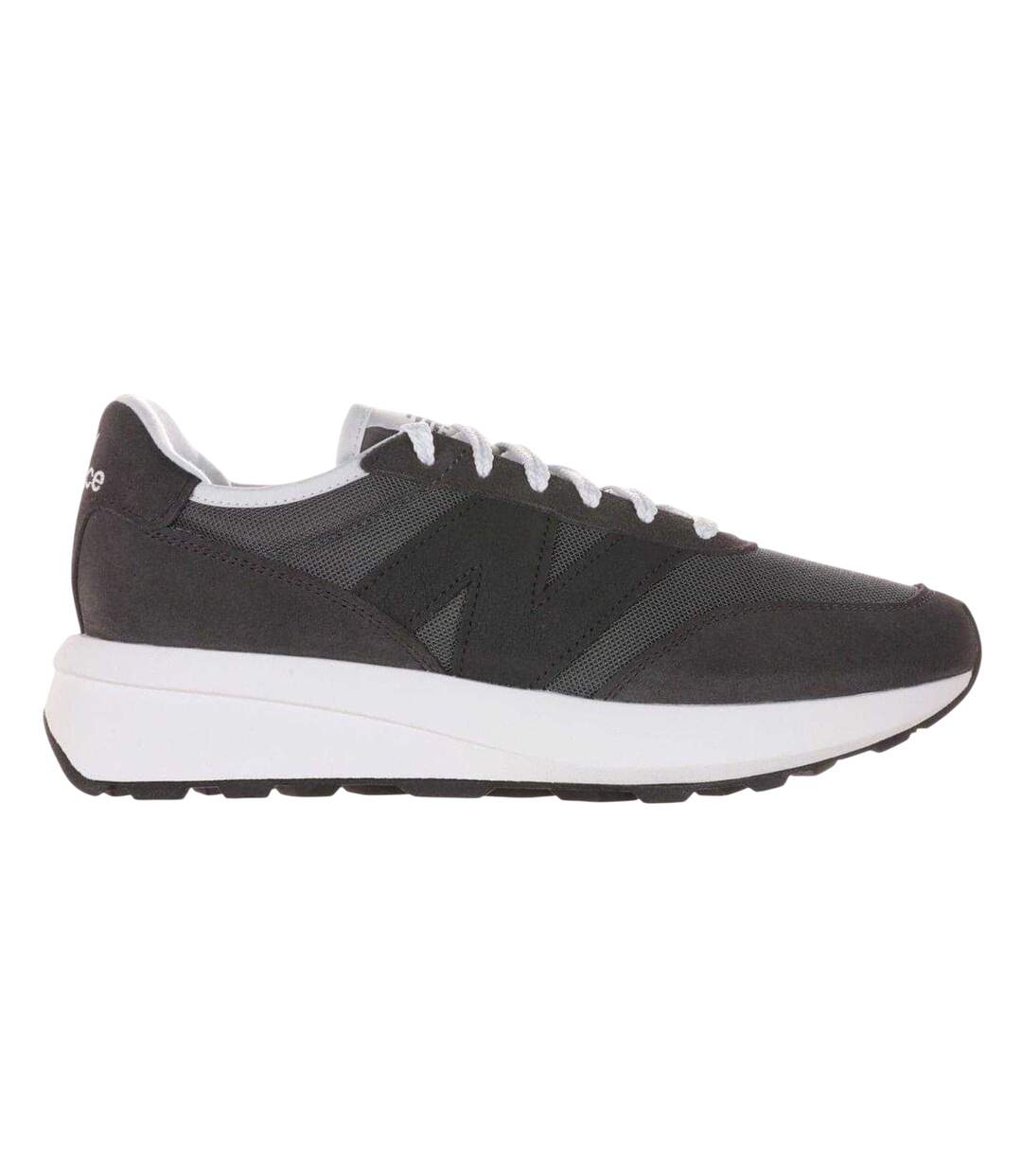 Mens 370 Suede Trainers White Castlerock New Balance-1