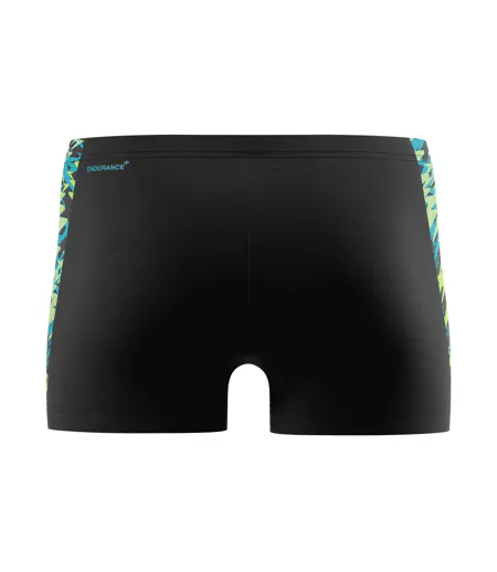 Mens Hyperboom Splice Swim Shorts Black Green Speedo