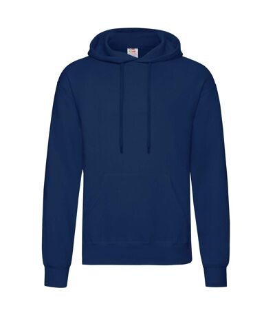 Fruit Of The Loom Unisex Adults Classic Hooded Sweatshirt (Navy)