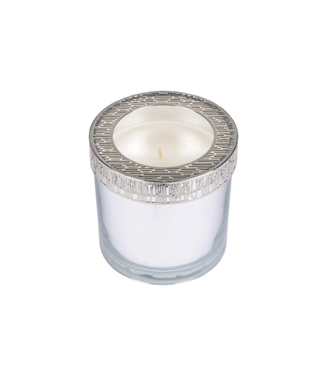 Bougie Verrine Parfumée Élégant 10cm Argent-1