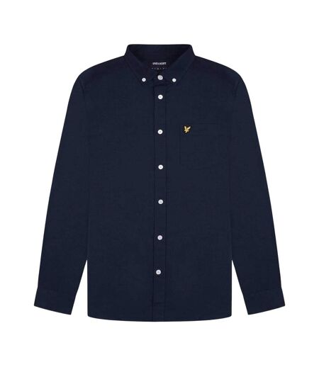 Mens Embroidered Logo Oxford Shirt Navy Lyle & Scott