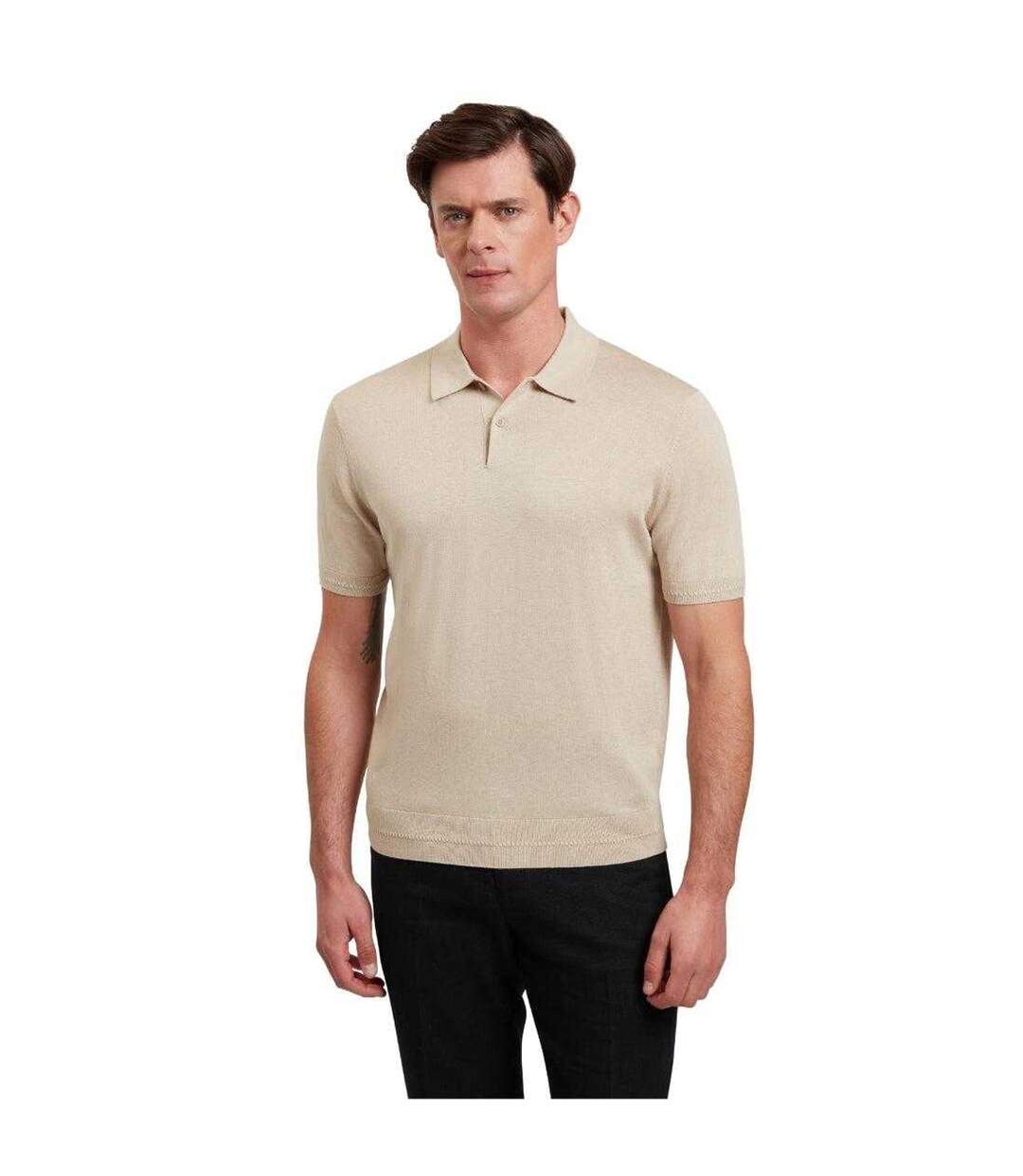 Polo Nickk Homme Taupe Ted Baker-4