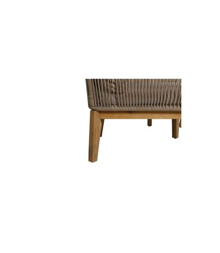 Salon de Jardin en Bois Chania 164cm Beige