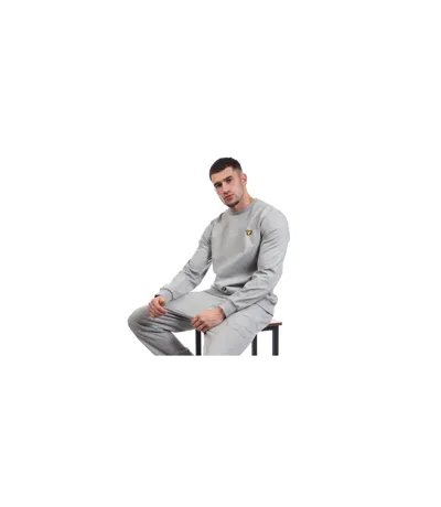 Mens Fly Fleece Crew Neck Sweatshirt Grey Lyle & Scott