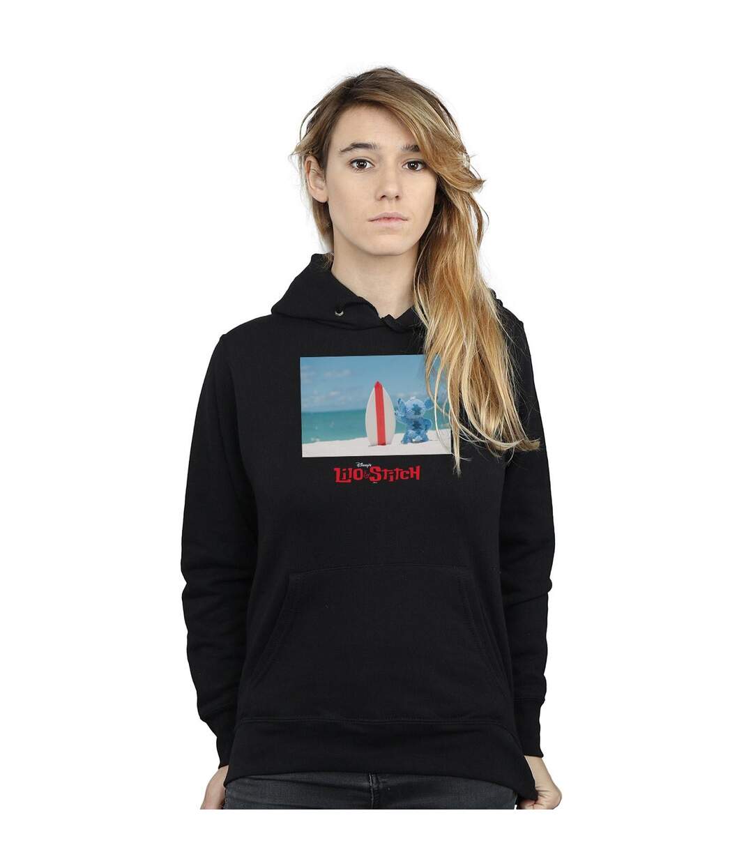 Disney Lilo And Stitch - Sweat à capuche Surf Beach - Femmes/Ladies (Noir) - UTBI5533-2