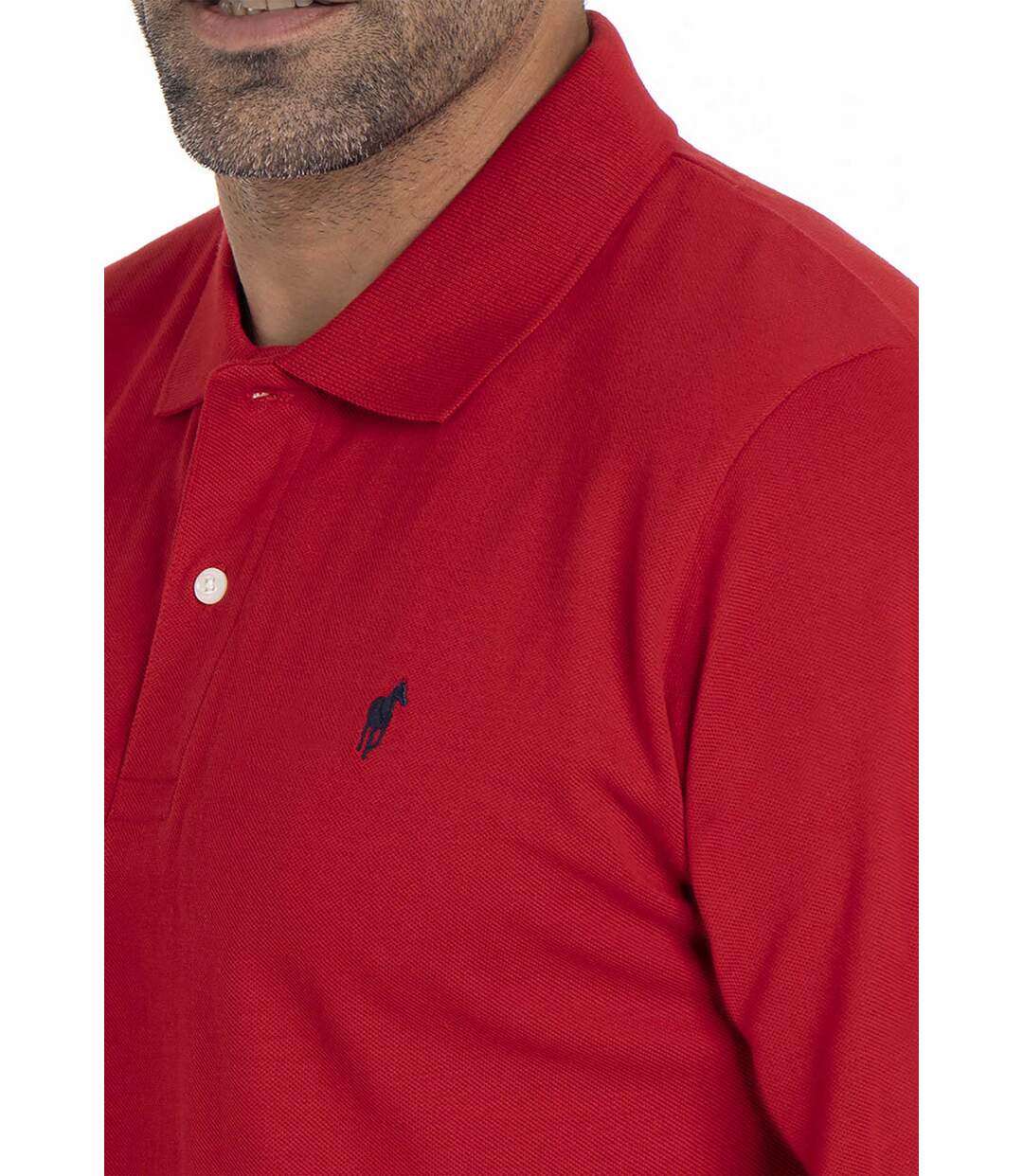 Polo manches longues en coton ODET-2