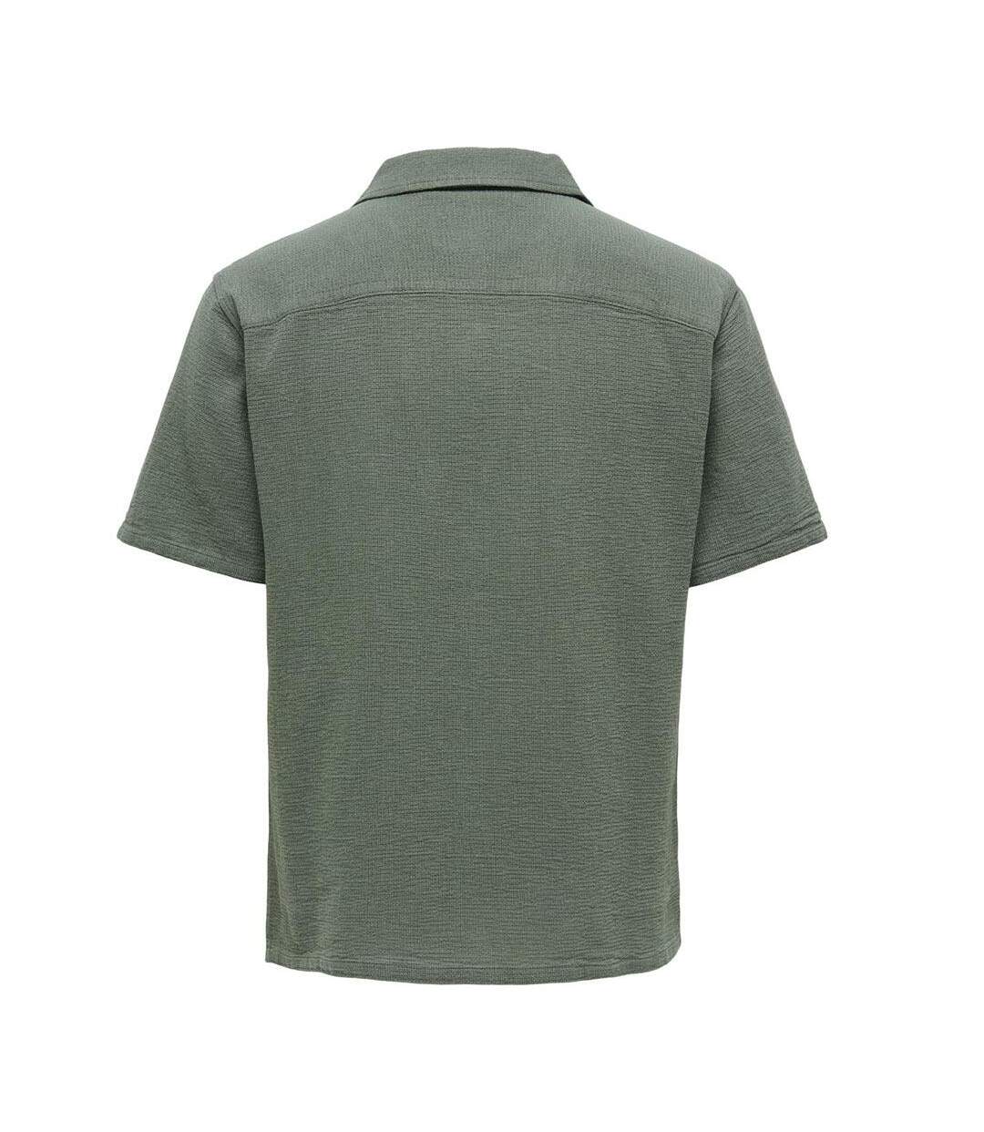 Chemise kaki homme only & sons strev-2