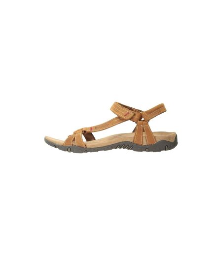 Womens/ladies kokomo nubuck sandals light brown Mountain Warehouse
