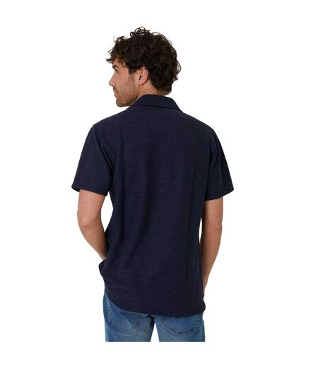 Chemise Manches Courtes Antti Homme Bleu Marine Threadbare