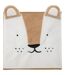 Boîte de rangement enfant design velours Douceur - L. 29 x l. 29 cm - Beige