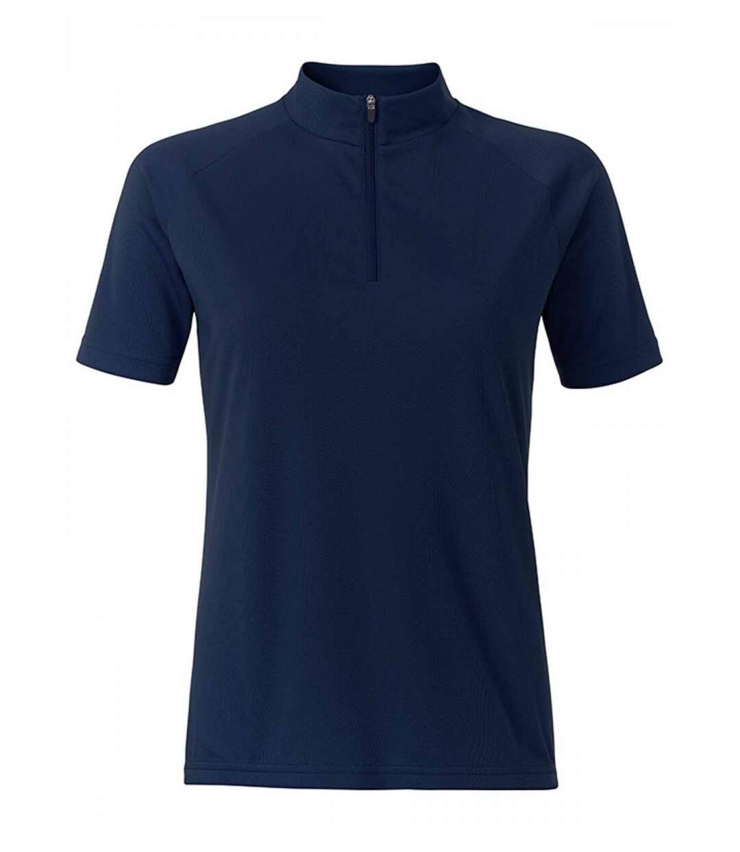 maillot cycliste zippé - FEMME - JN511 - bleu marine-1
