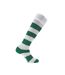 Mens Contrast Striped Football Socks Green White Sondico-1
