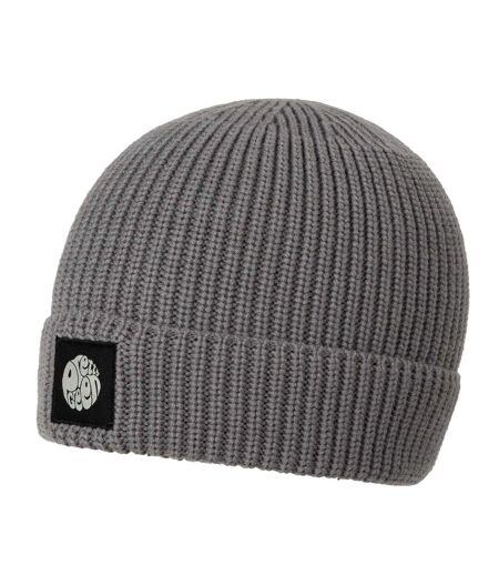Mens Ribbed Beanie Grey Pretty Green