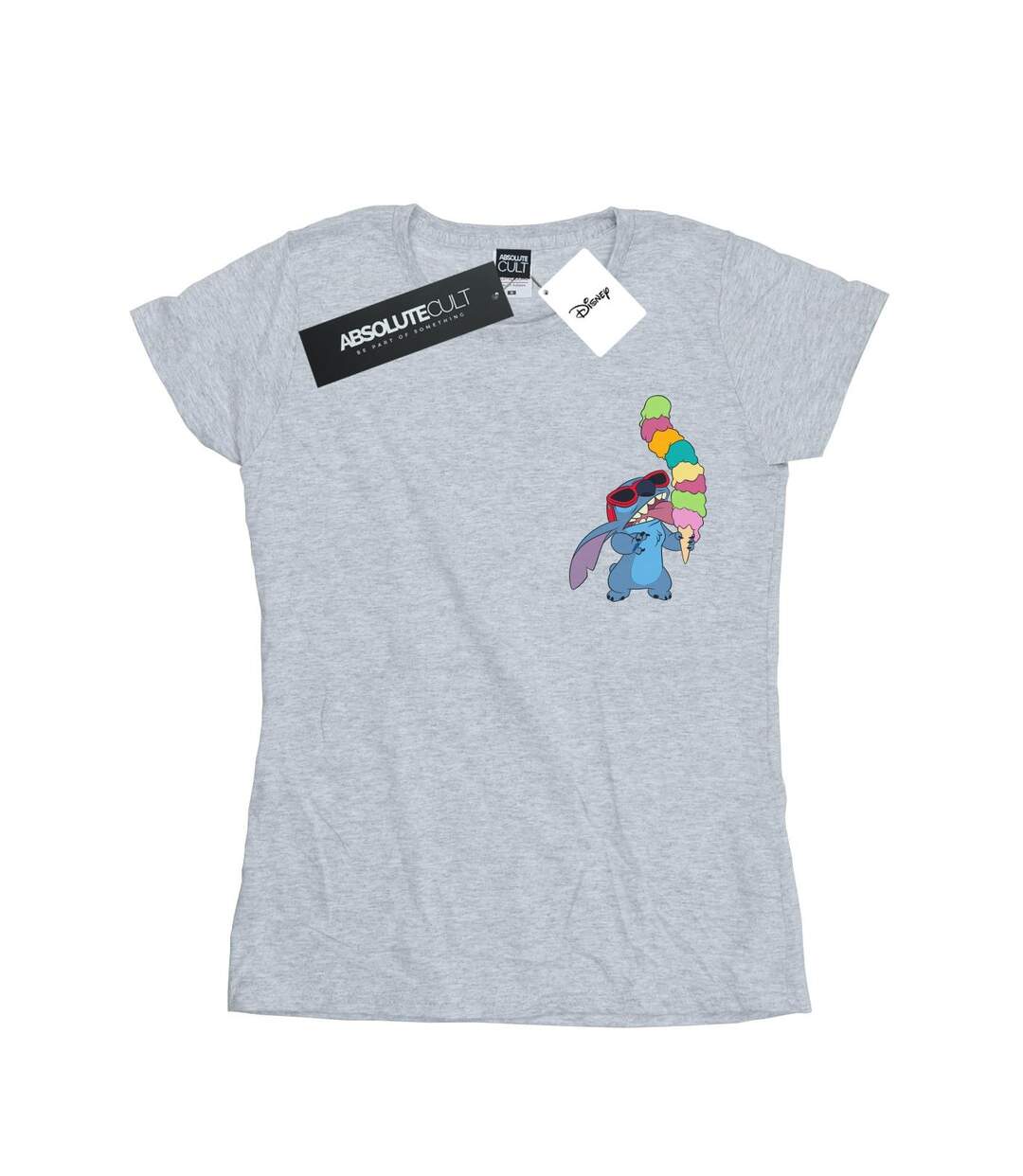 Disney - T-shirt LILO AND STITCH ICE CREAM - Femme (Gris chiné) - UTBI25376-1