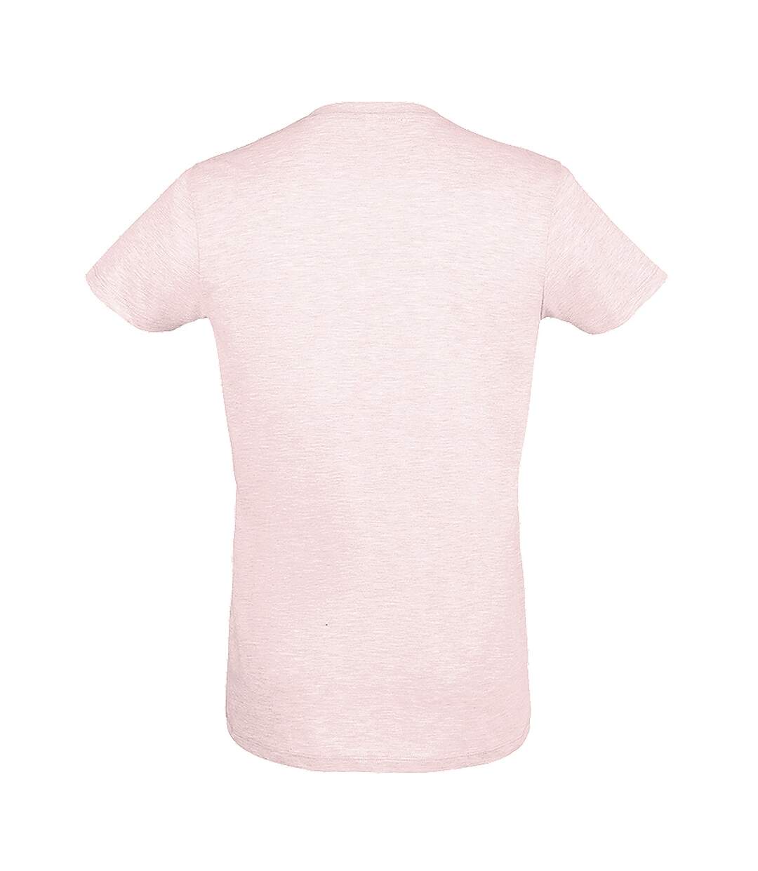 SOLS Mens Regent Slim Fit Short Sleeve T-Shirt (Heather Pink) - UTPC506