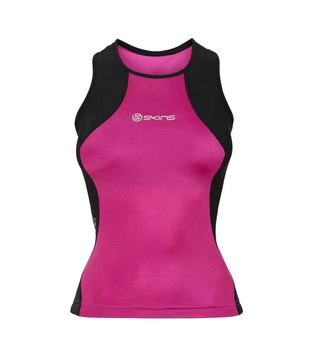 Womens/ladies Tri 400 Sleeveless T-shirt Pink Skins-1
