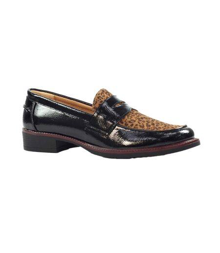 Chaussures Motif/style Verni Titan Femme Noir Lunar