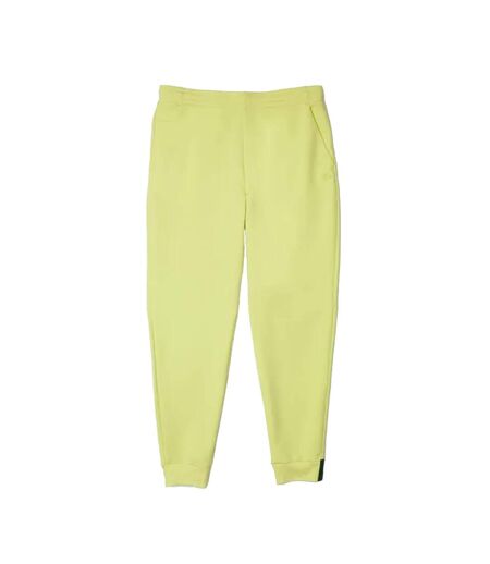 Mens slim jogging bottoms yellow Lacoste