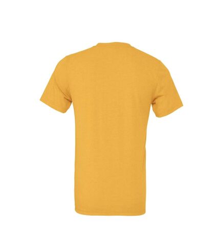 T-shirt adulte jaune doré chiné Bella + Canvas