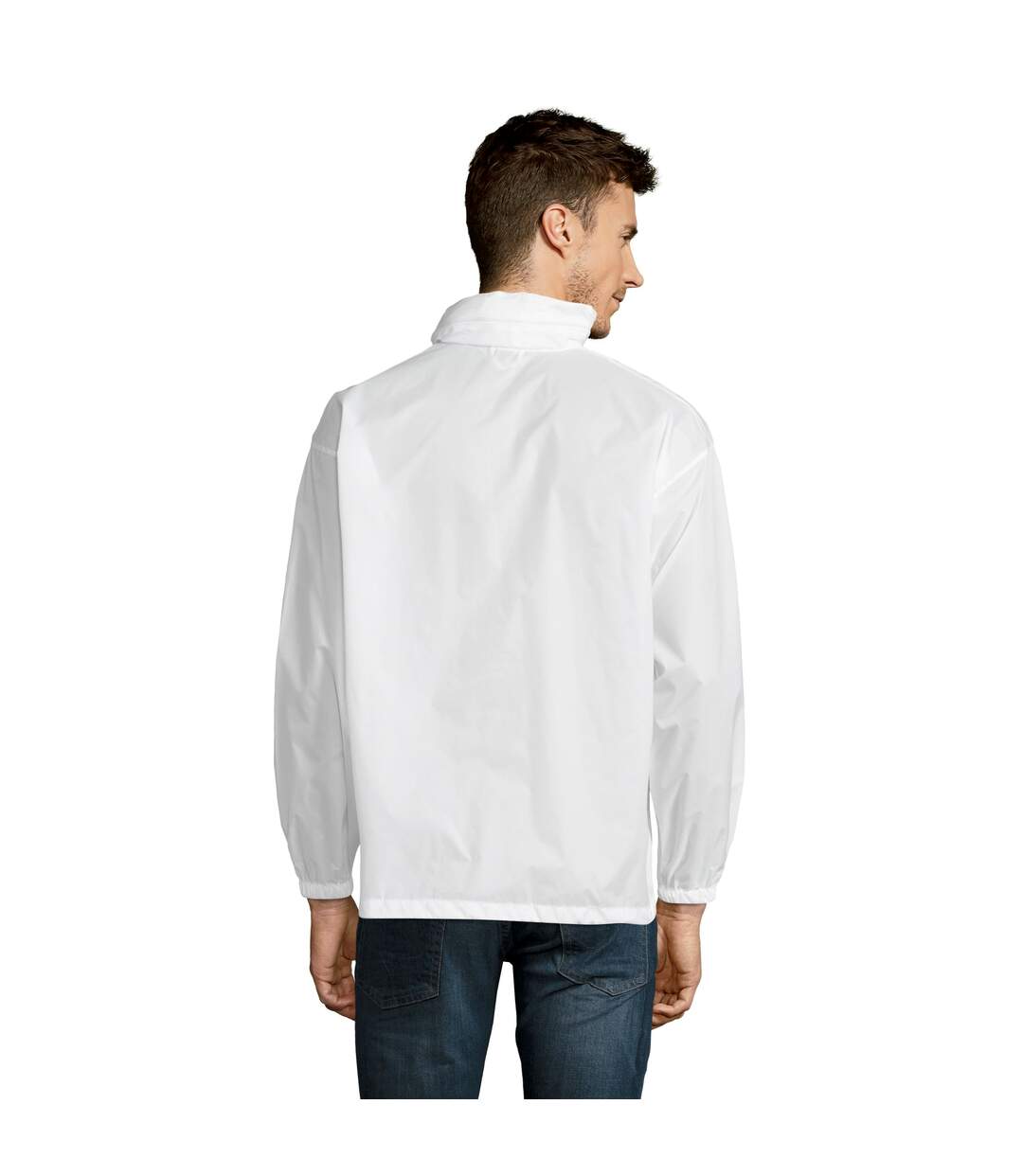 Veste coupe-vent surf unisexe blanc SOLS SOLS