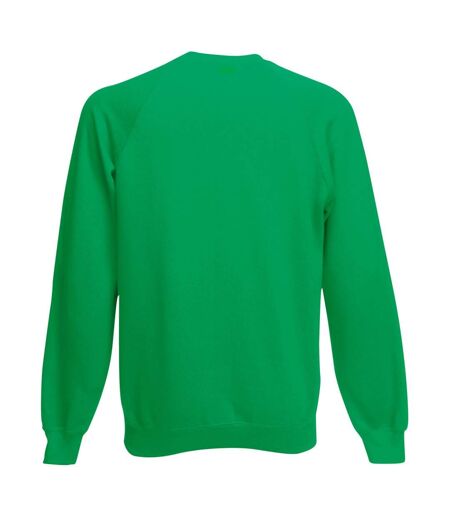 Fruit Of The Loom Mens Raglan Sleeve Belcoro® Sweatshirt (Kelly Green)