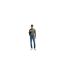 Polo Manches Longues Motif/style Logo Passerby Homme Gris Boss-1