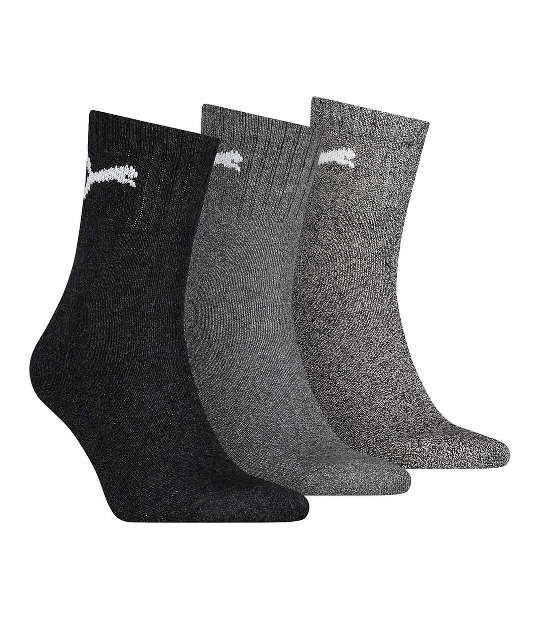 Puma Unisex Adult Crew Socks (Pack of 3) (Grey) - UTRD256-3