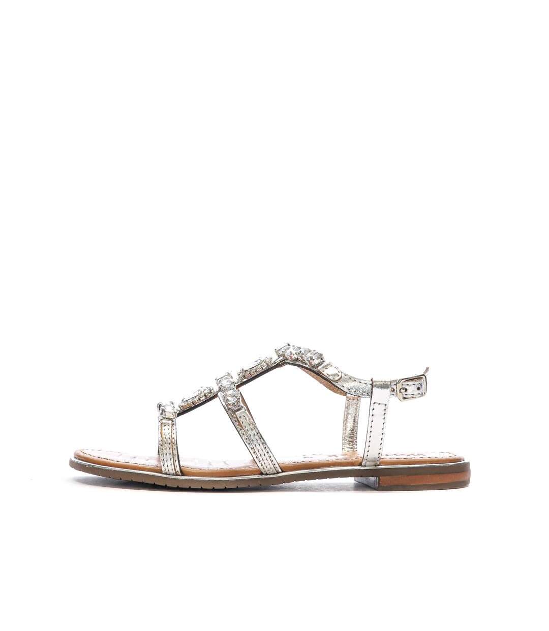 Sandales argenté femme geox sozy plus-1