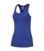 Womens/ladies Essential Performance Racerback Gym Tank Top Blue Puma-1