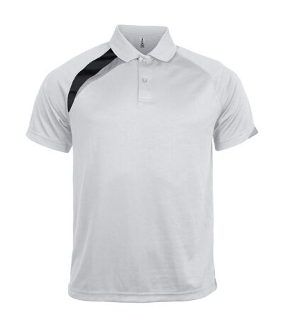 Kariban - Polo à manches courtes - Homme (Blanc/Noir/Gris) - UTRW4240