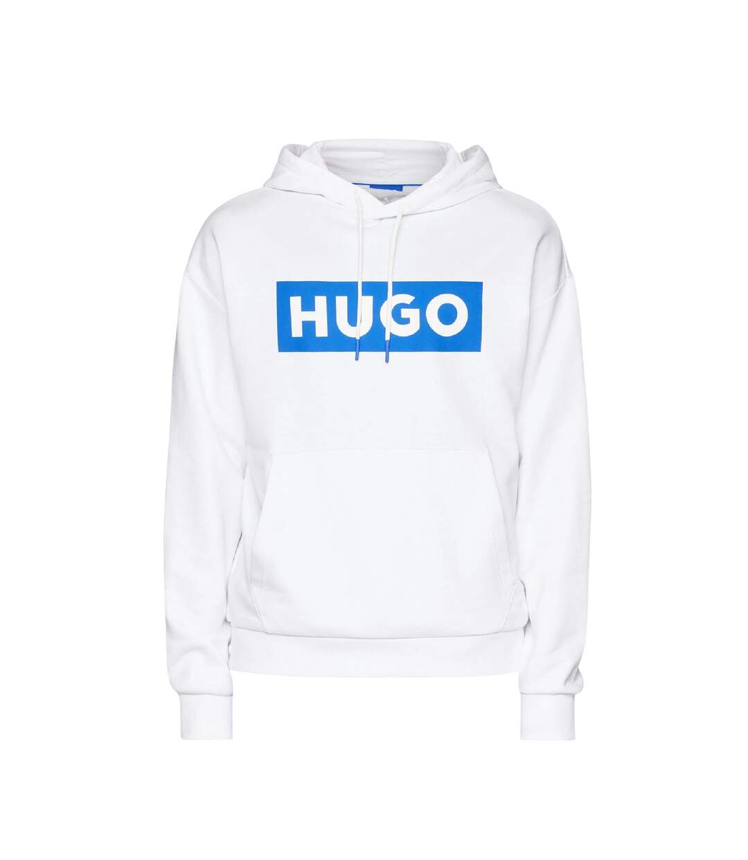 Mens Box Long-sleeved Hoodie White Boss-2