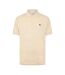 Mens Classic Short-sleeved Polo Shirt Beige Lacoste-1